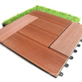 Anti-UV Wood Plastic Composite DIY Deck Tiles Durable Interlocking Outdoor Wood Grain Flooring WPC Composite Deck Tiles Boards